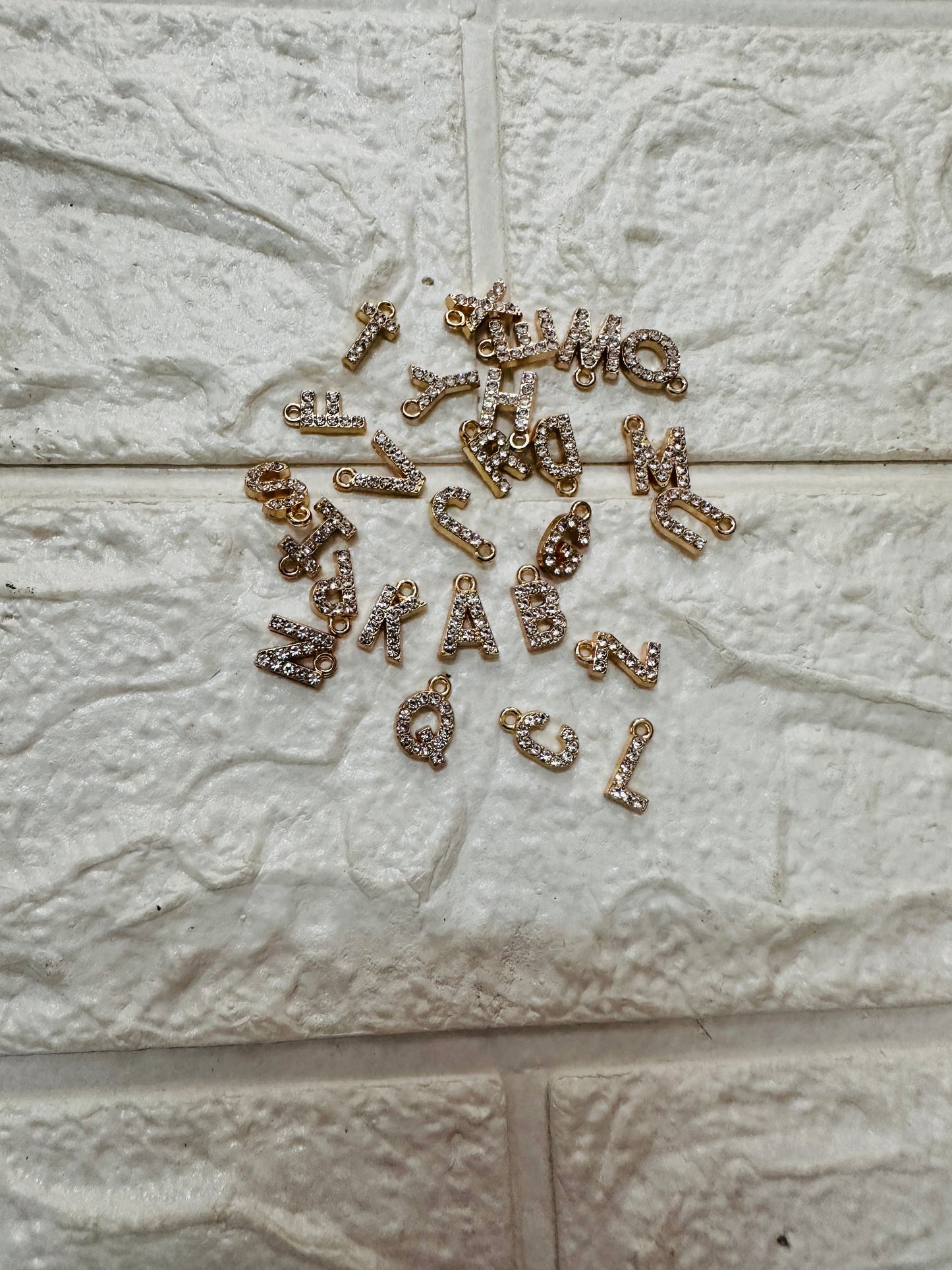 Diamond Alphabet charms