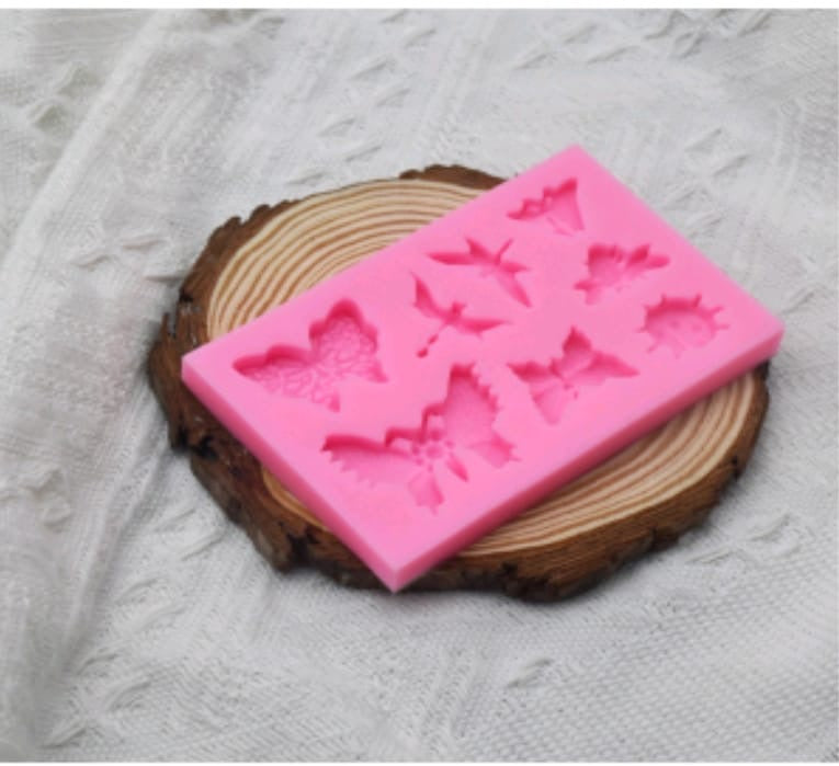 Butterfly Pink 3D Flower mould
