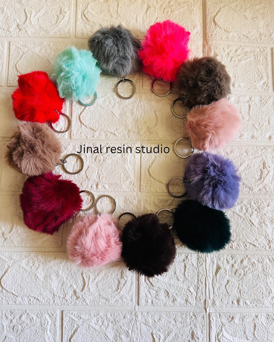 Keychain Pompom Set - 12