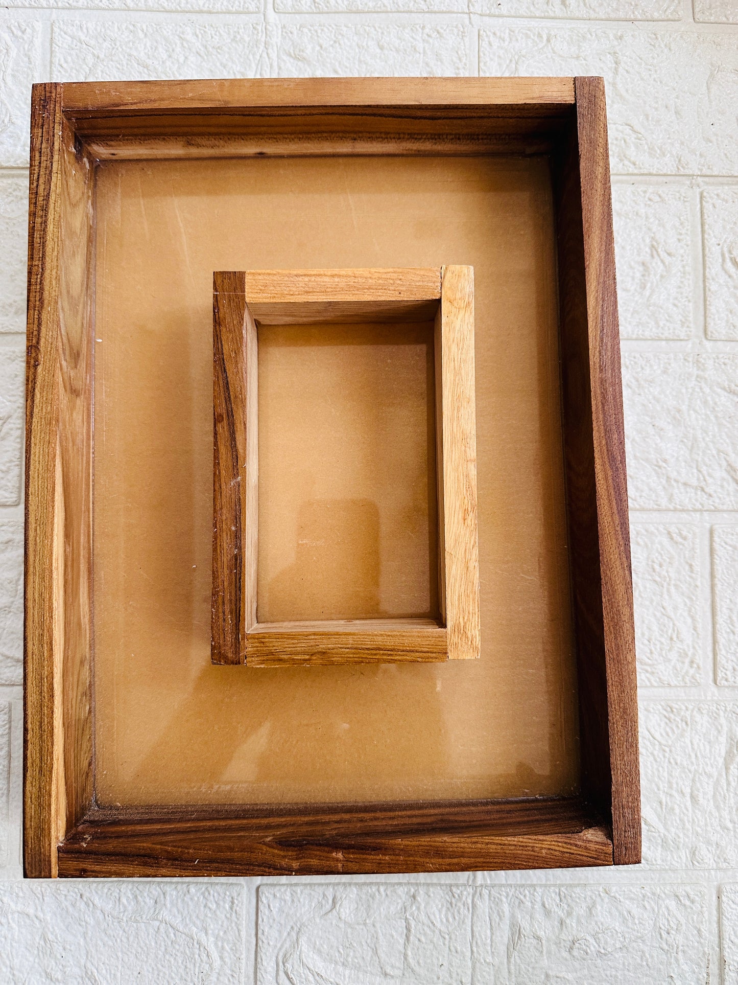 12*16 Dual TeakWood Varmala Frame