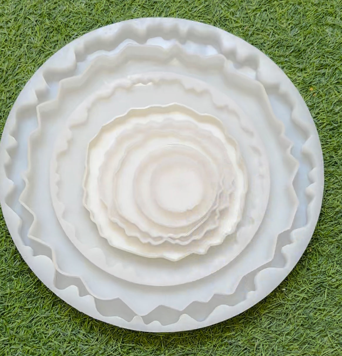 Agate Zigzag circle mould