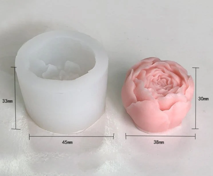 3D Rose Candle Mould