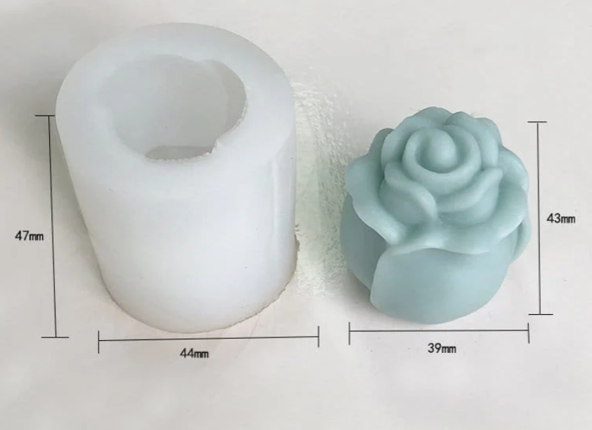 3D Rose Candle Handmade Mould