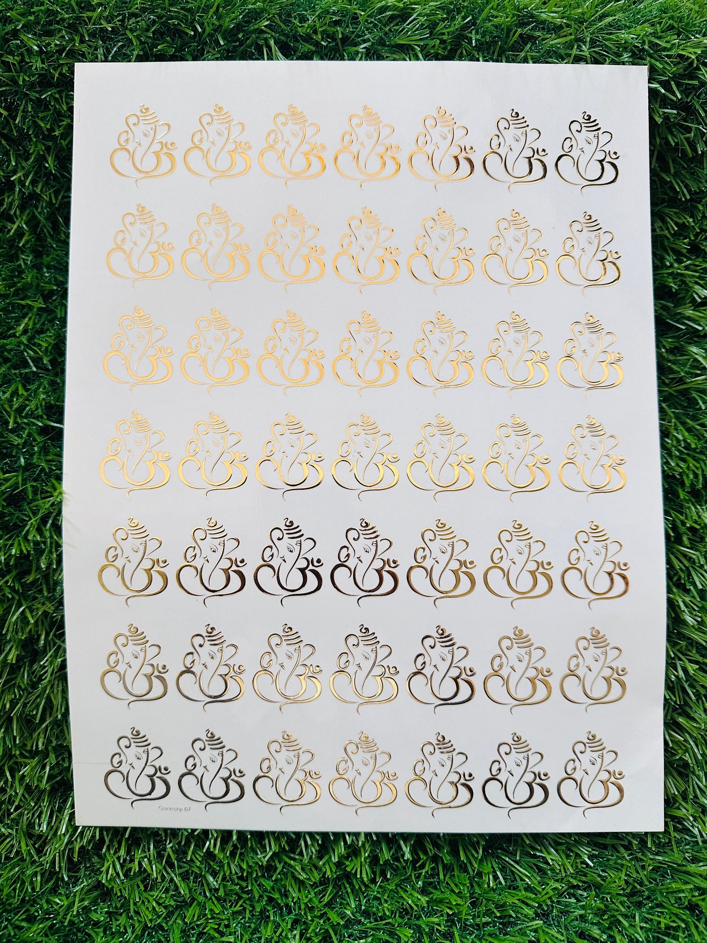 Ganpati Embossed Sticker