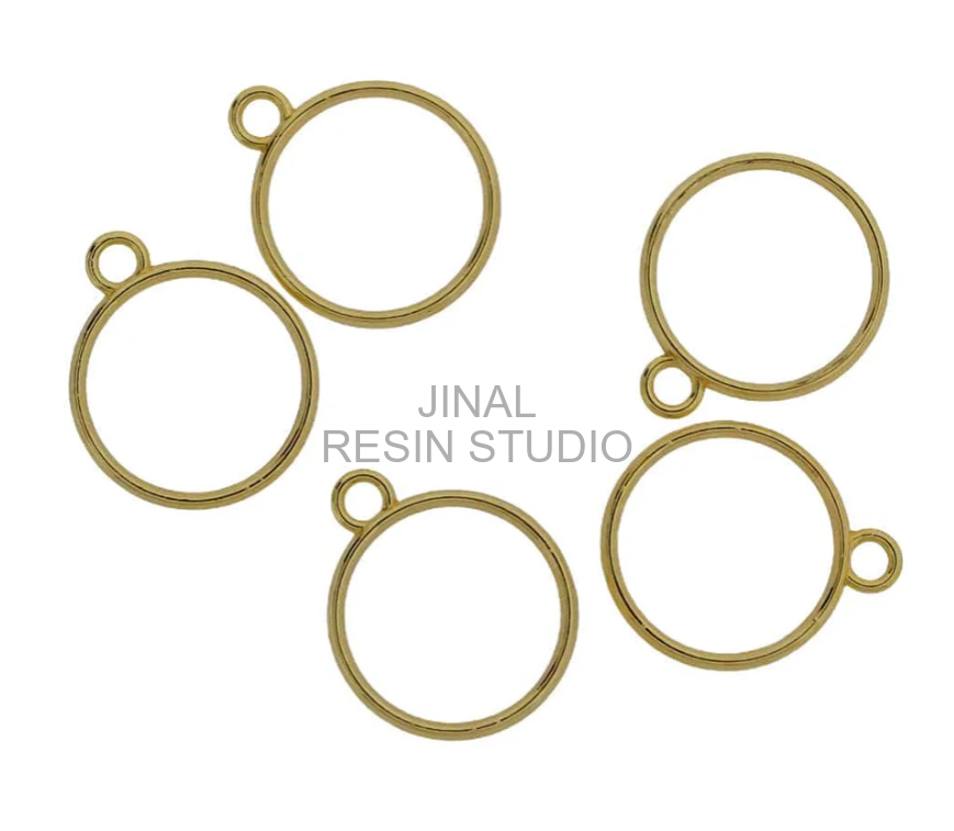 5 In 1 Gold Round Bezel Set (25.77 × 21.4 mm)