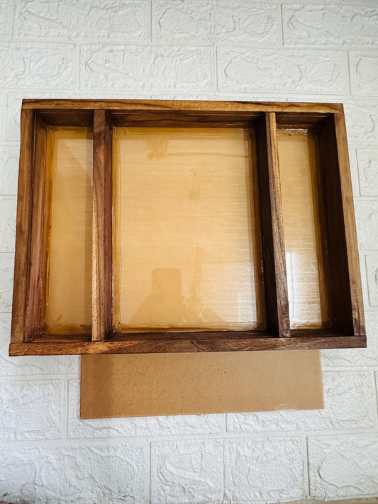 Wooden Varmala Frame with Acrylic lid (12*16)