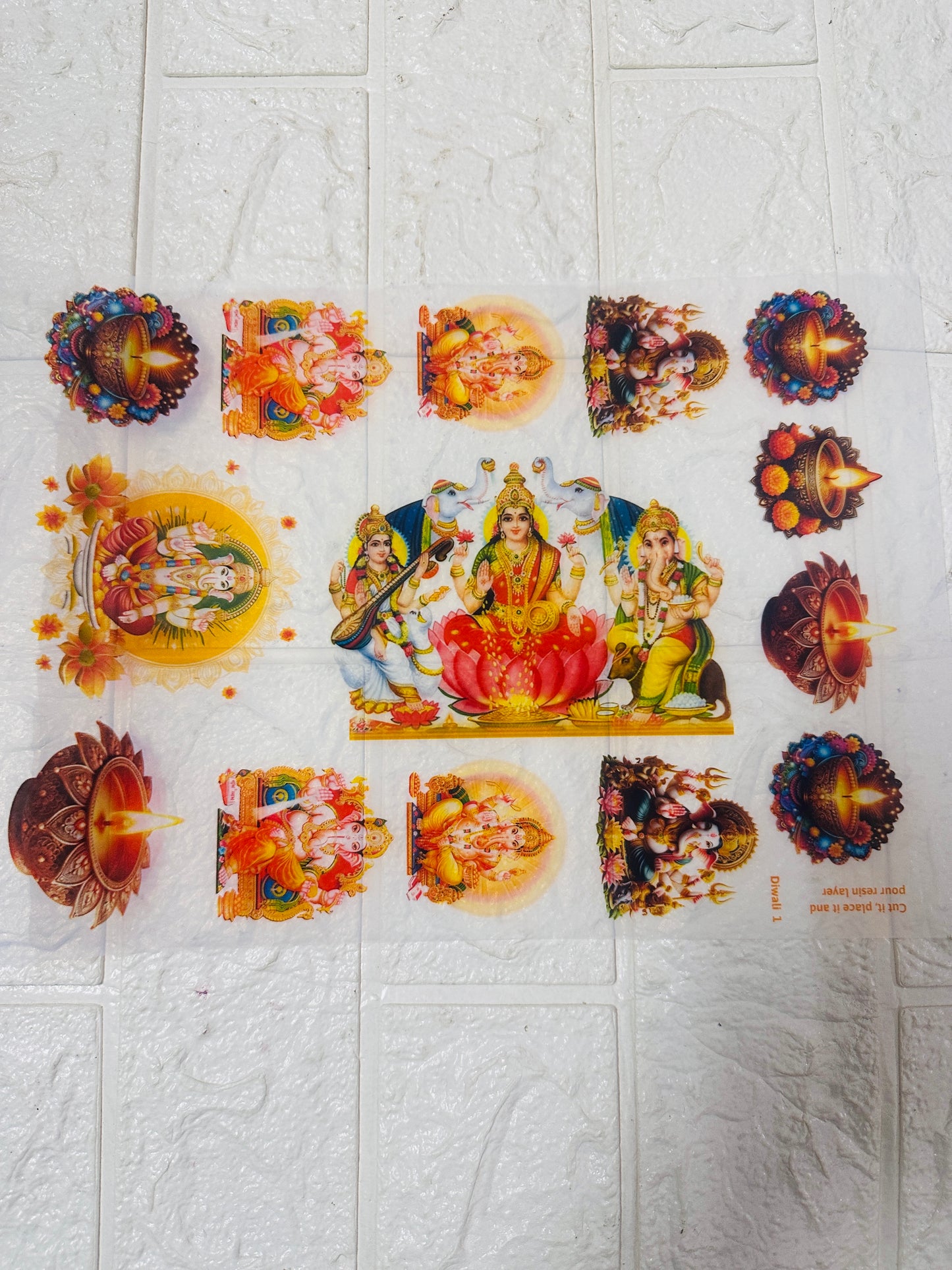 Diwali Color Insert sheet - Big A4 size