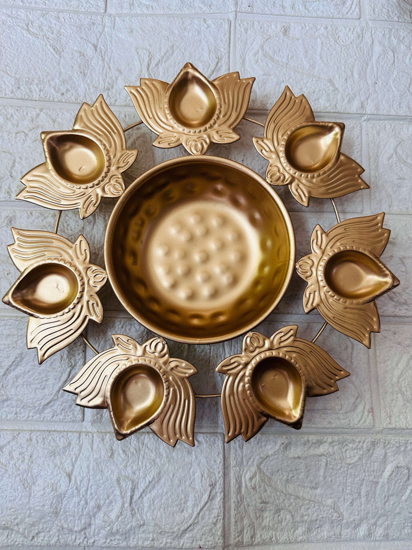 Lotus urli diya - 10 inch