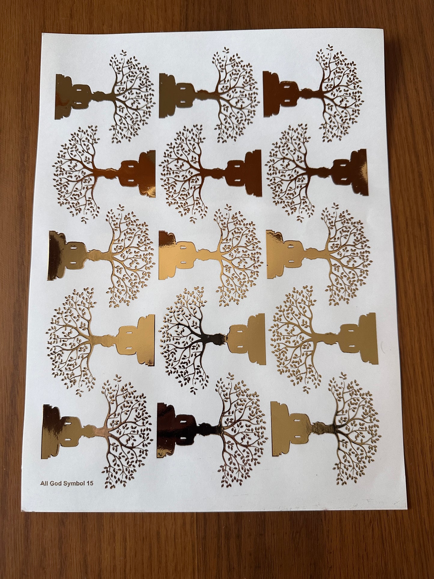 Mahavir swami ji Embossed sticker sheet