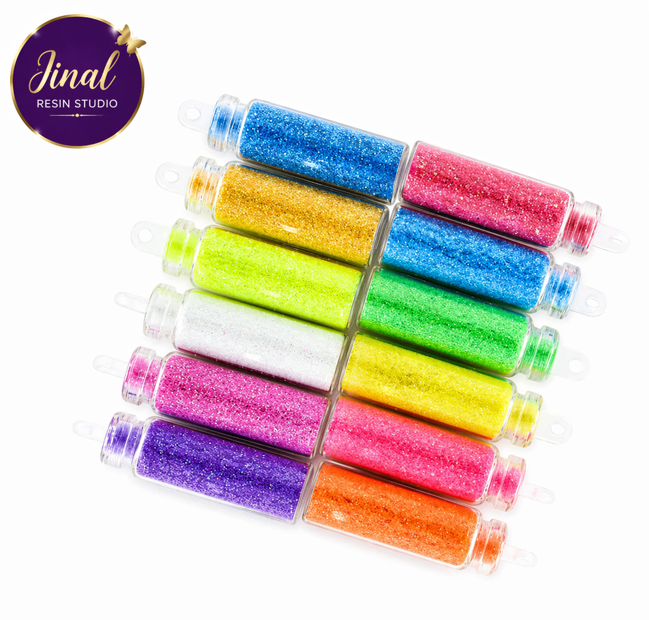 12 In 1 Col Big Particle Glitter Powder Set