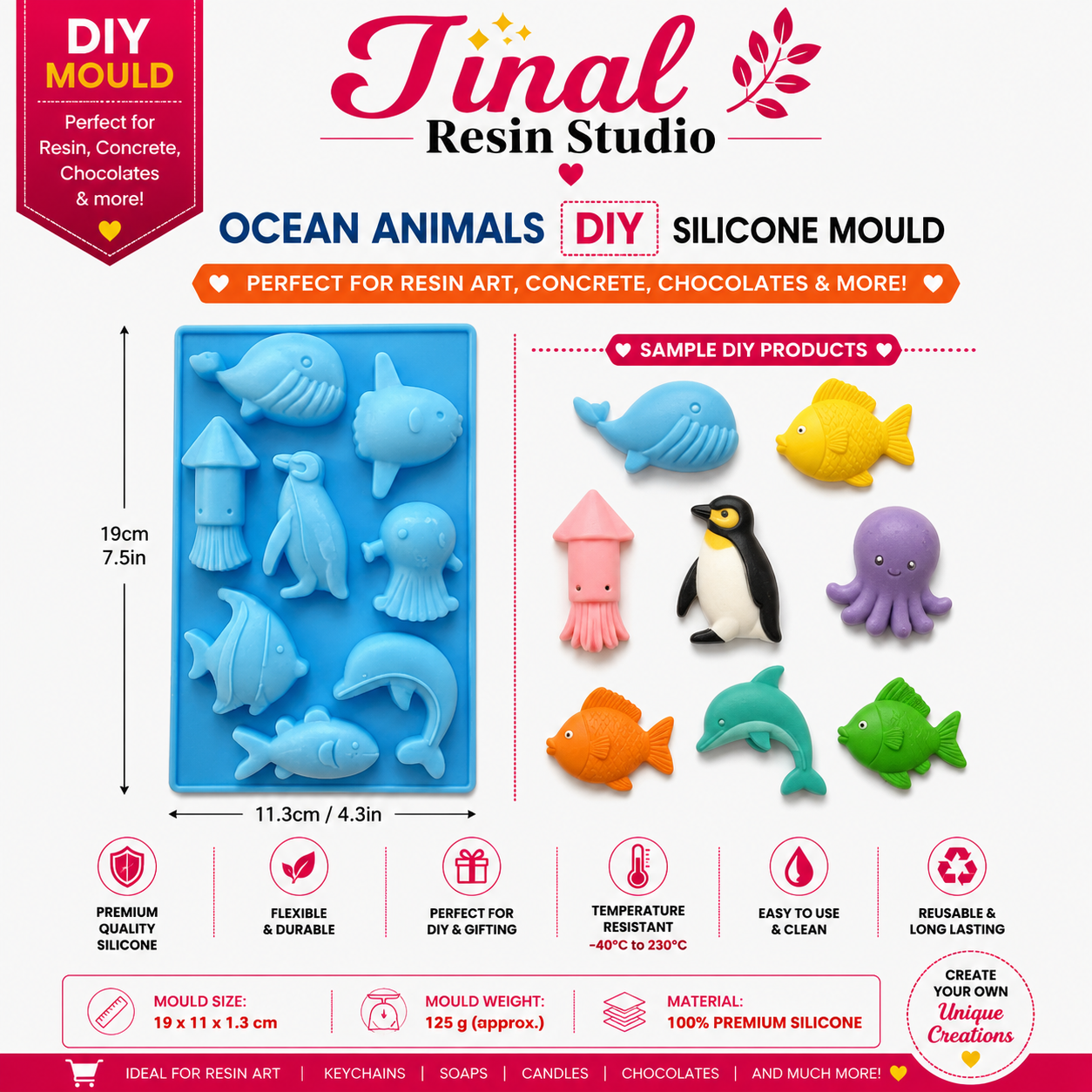 Ocean Animal DIY Silicone Mould