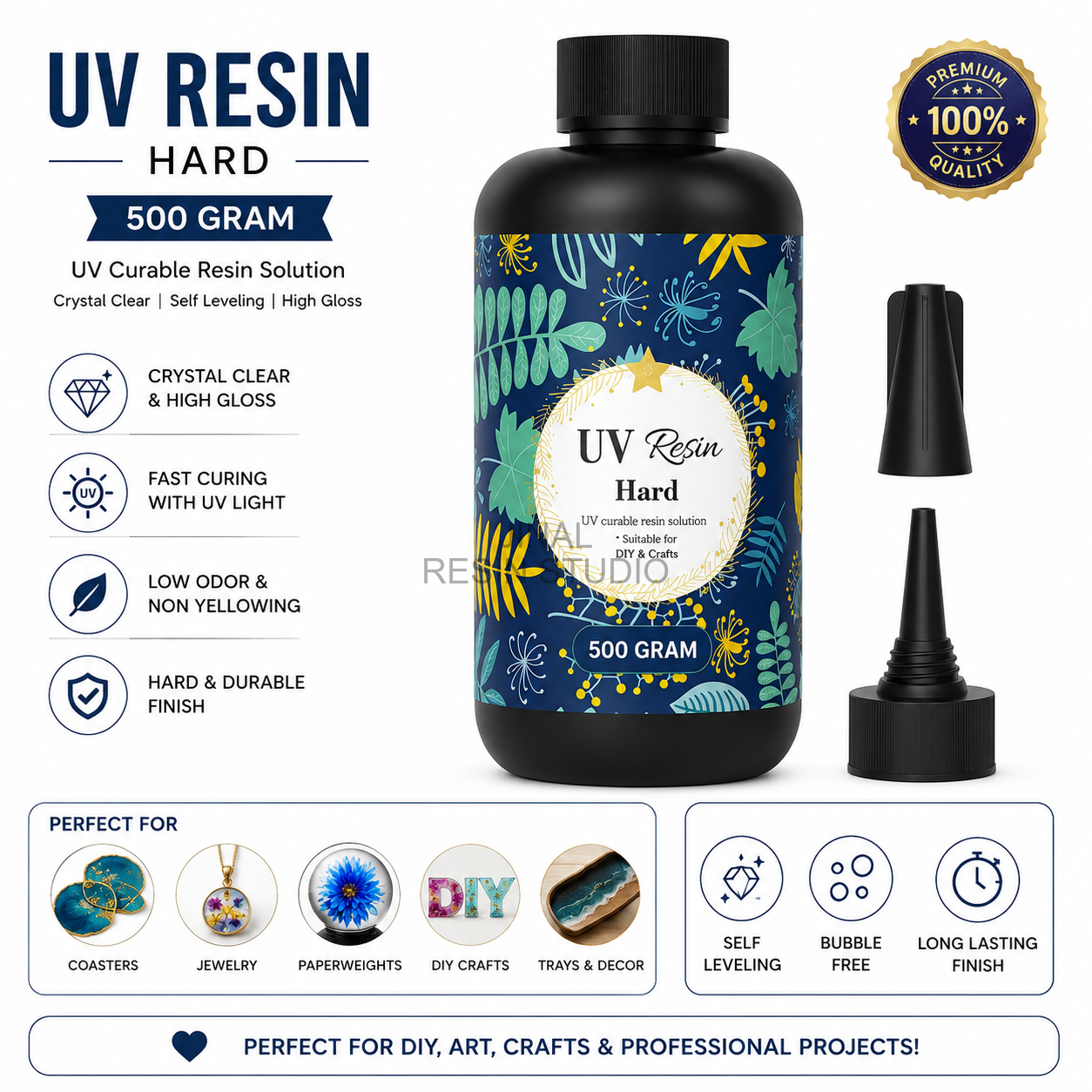 Premium Qualtiy UV Resin 500 Gram