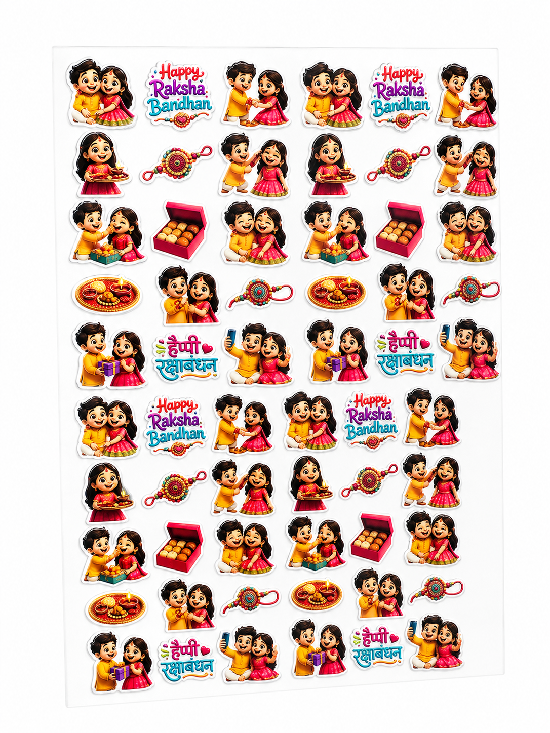 Rakshabandhan Rakhi UV DTF Sticker 003