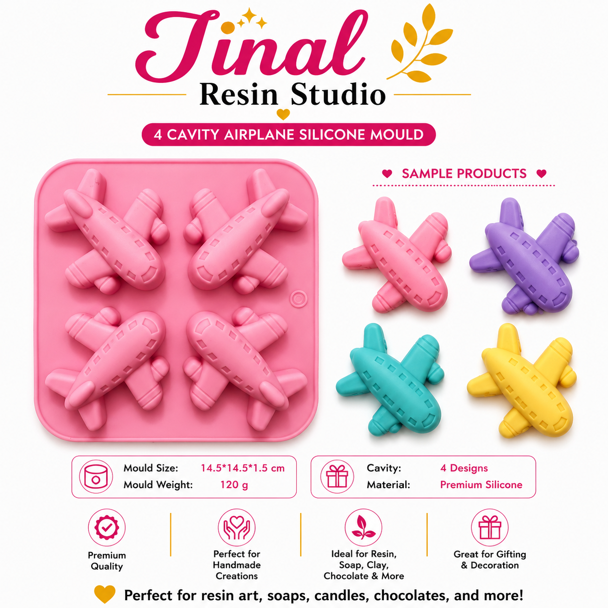 4 Cavity Airplain mould