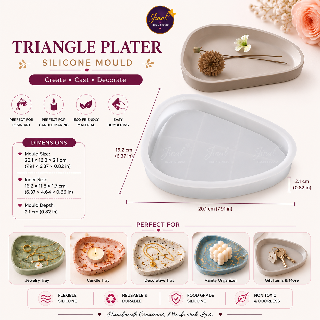 Big Triangle Platter Mould
