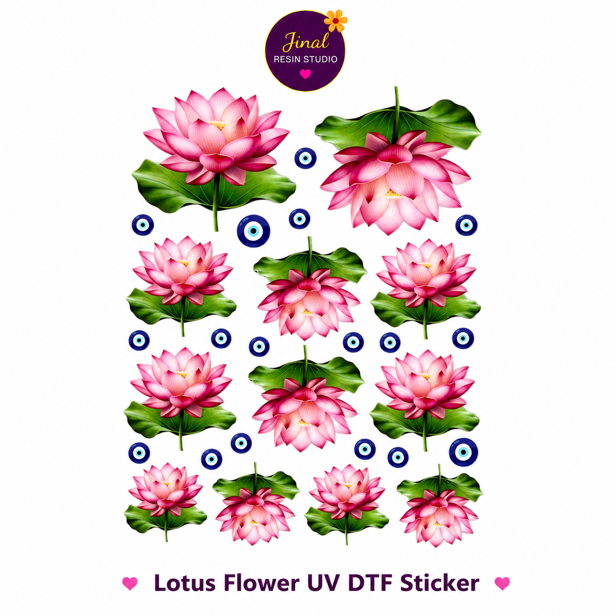 Lotus Flower UV DTF Sticker