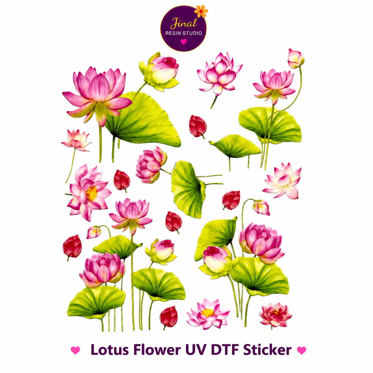 Lotus Flower UV DTF Sticker