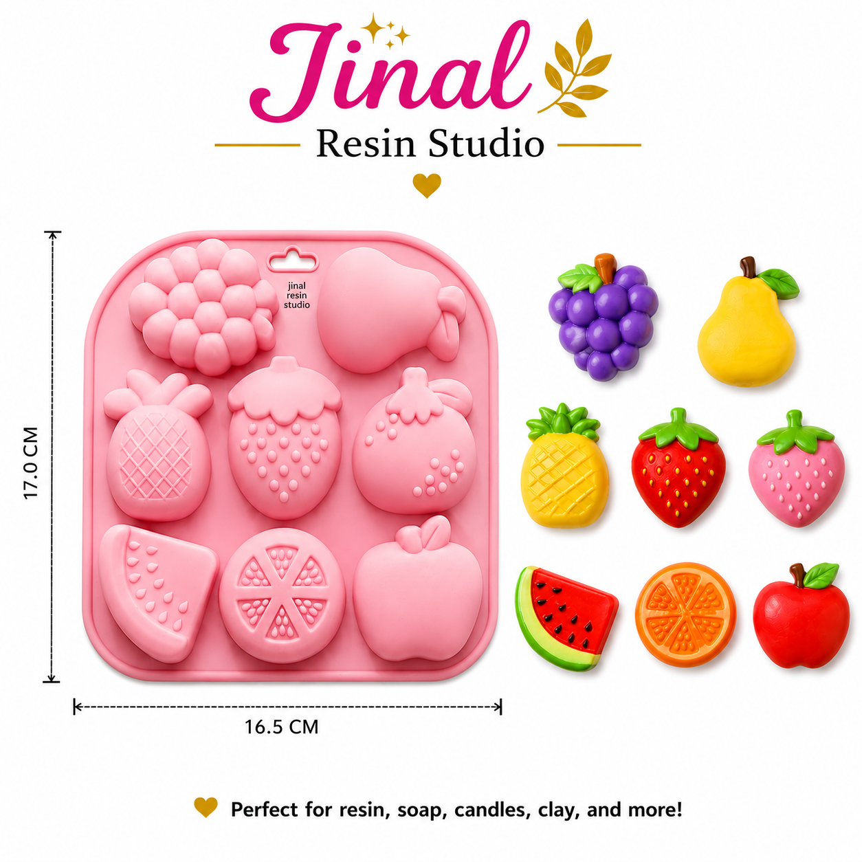 9 Cavity Fruit Shape Mould