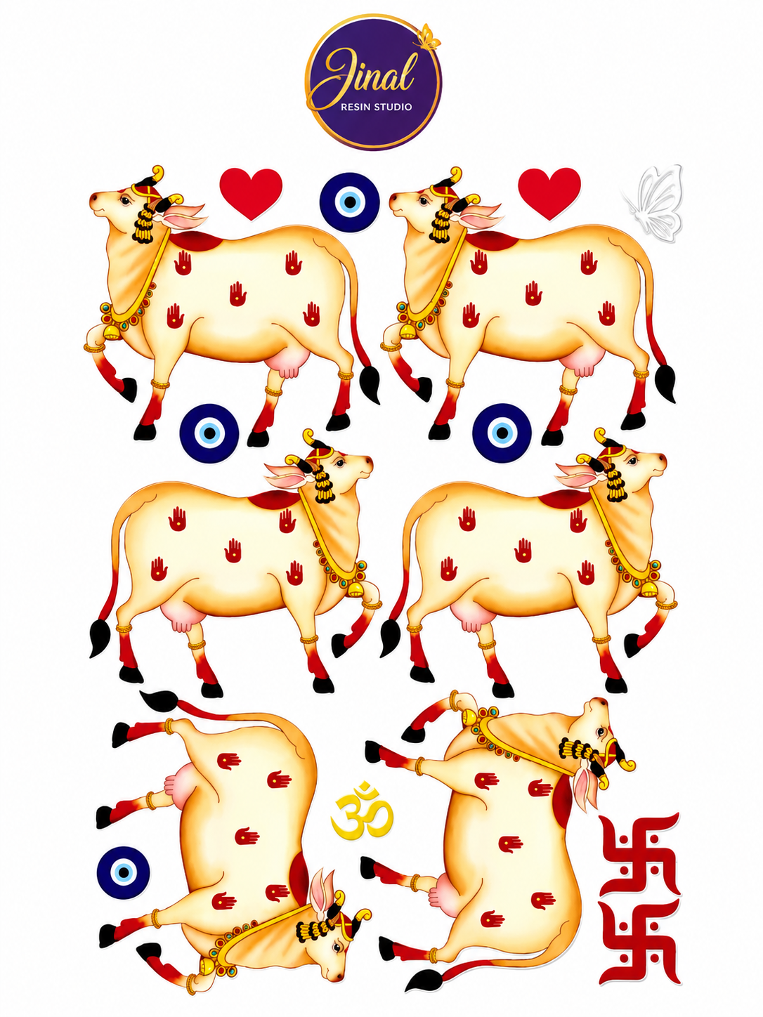 Cow UV DTF Sticker