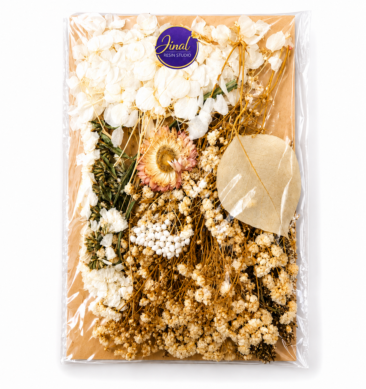 White Dry Flower Packet