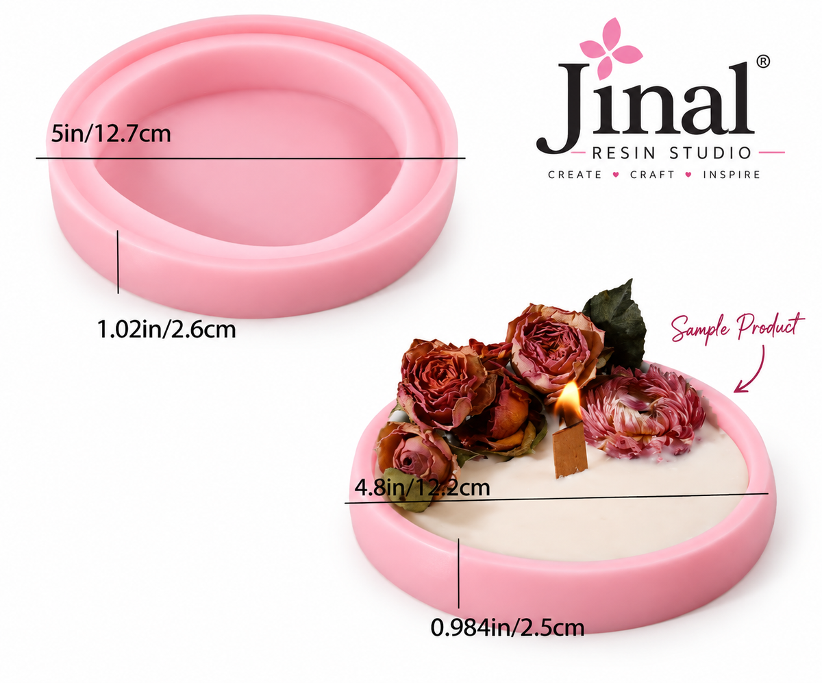 Oval Candle Tray Mould
