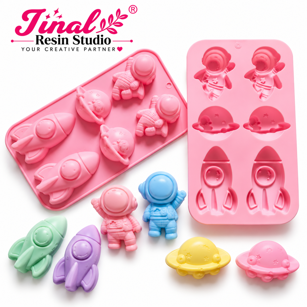 6 Cavity Space Silicone Mould