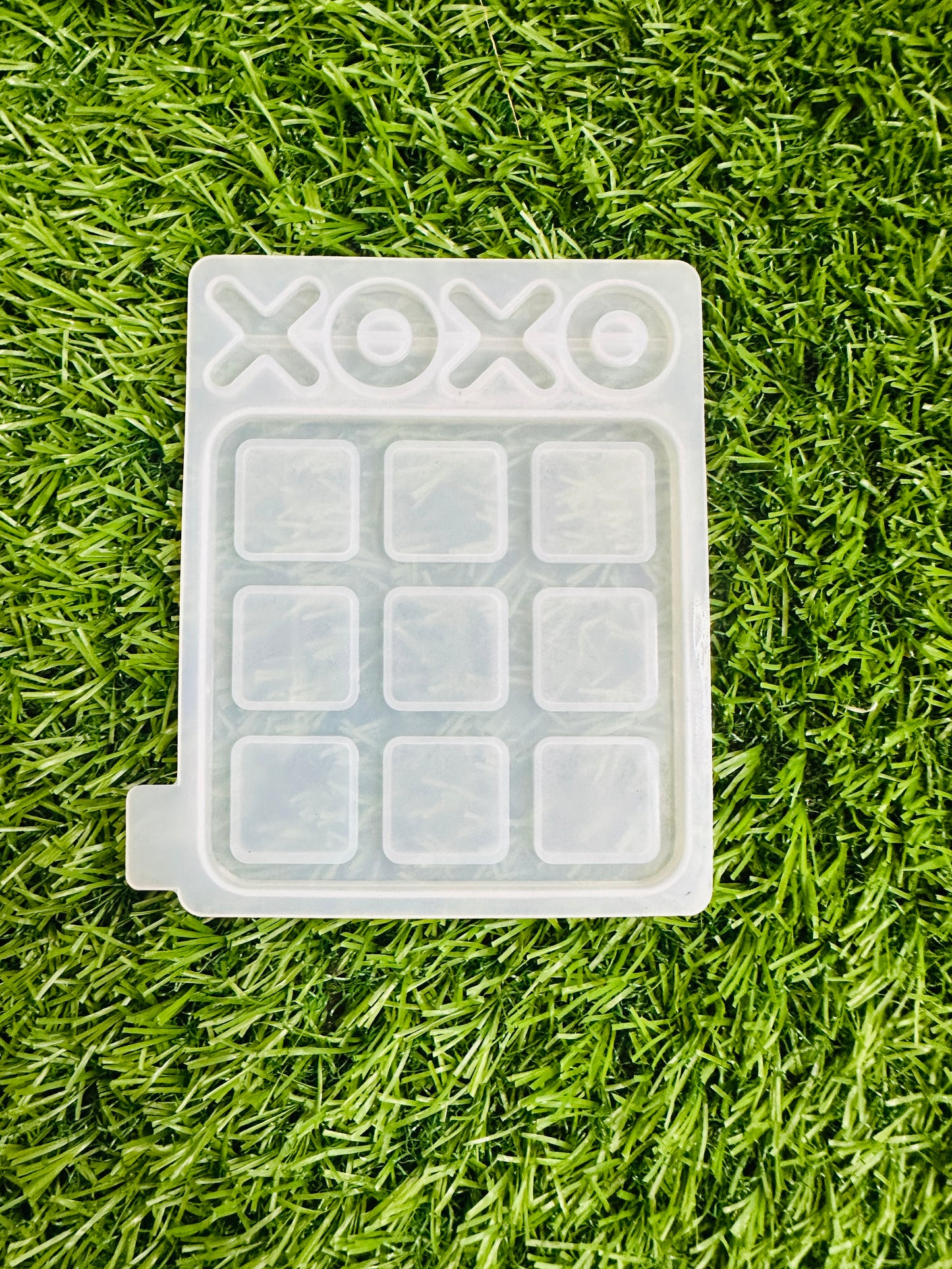 130X100MM Silicone Tic Tac-Toe Resin Mold