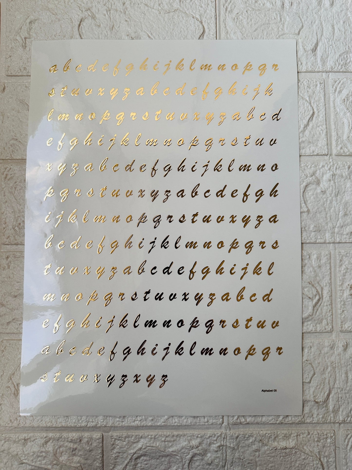 Abcd Alphabet Sticker Sheet