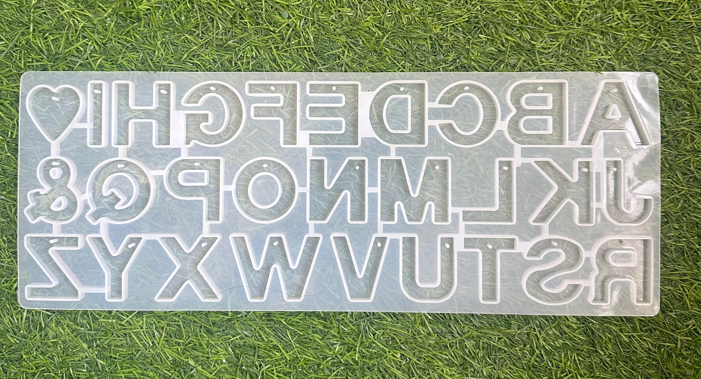 Alphabet mould with Heart