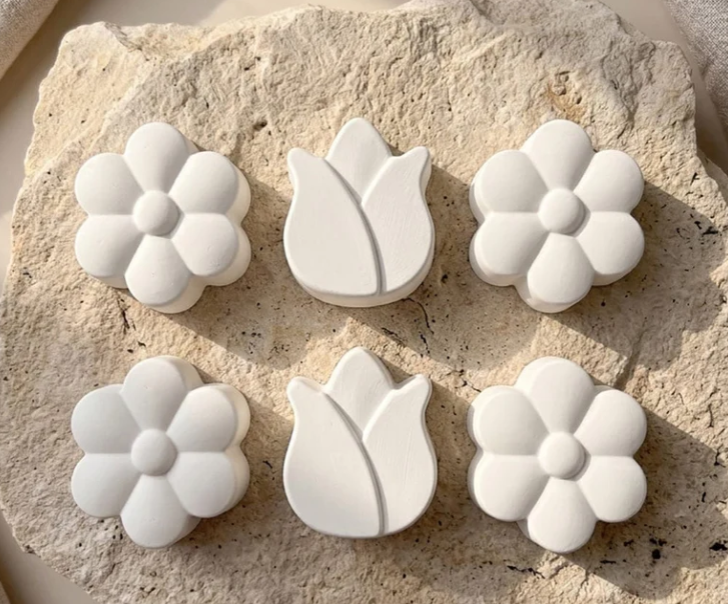 Daisy and tulip Flower ( Spring Flowers) Silicone Mould