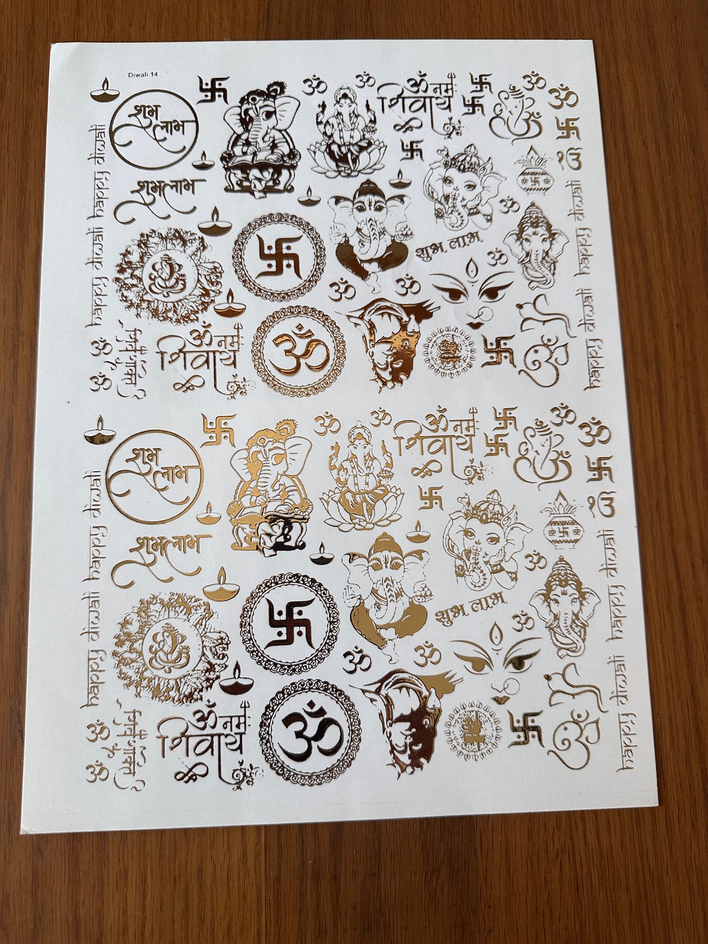 Mix Embossed Sticker Sheet