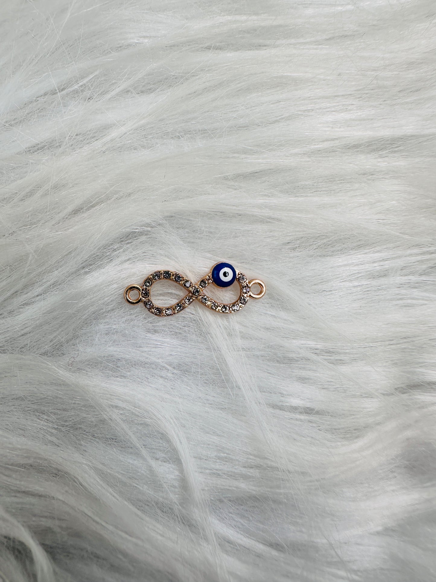 Resin charm infinity evil eye 04