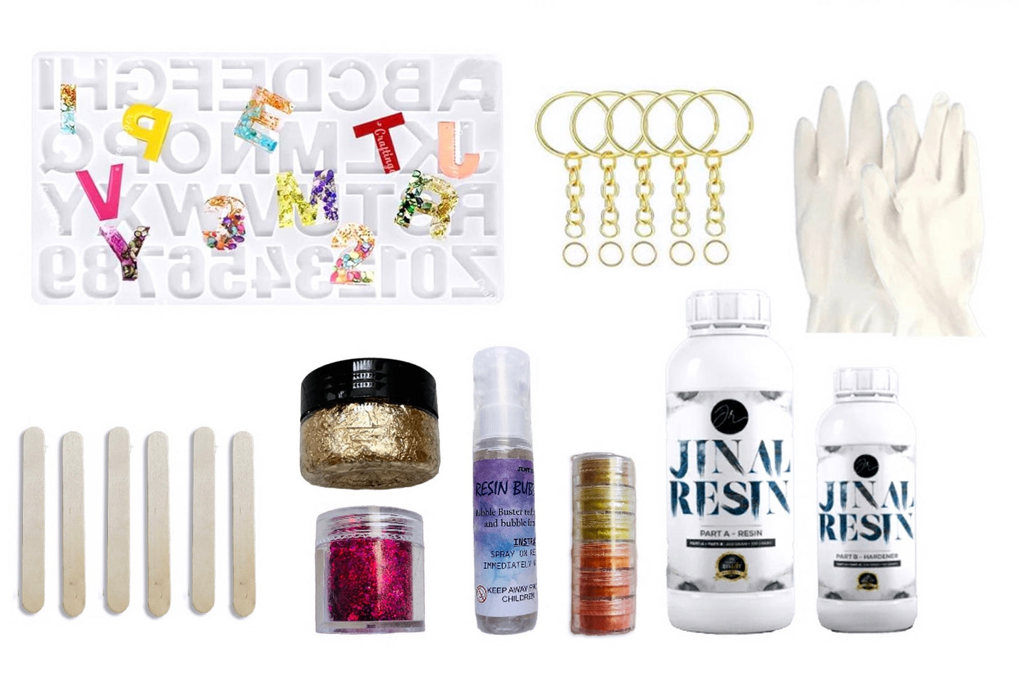 Alphabet Keychain Resin kit