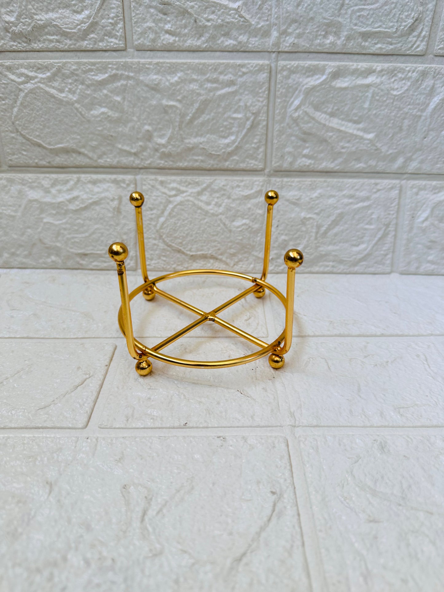 4” inch coaster metal stand