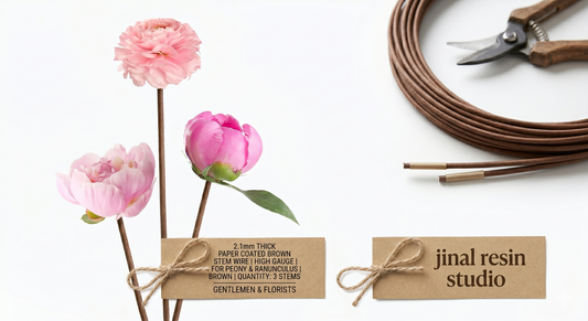 Thick Paper Coated Brown Stem Wire
