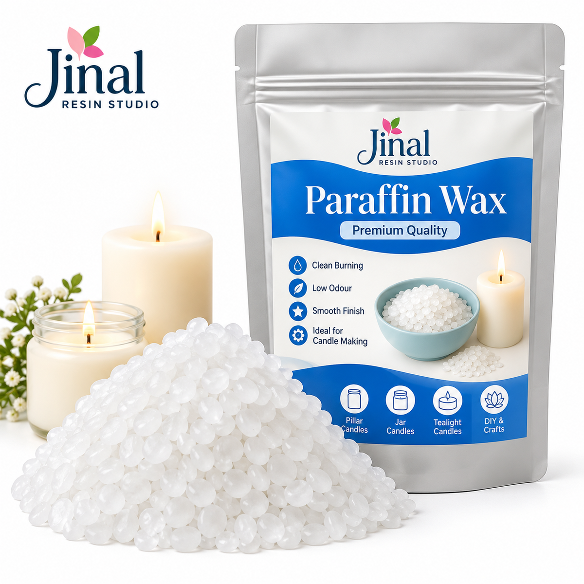 Pure Refined Paraffin Wax for Candle Making 1 Kg