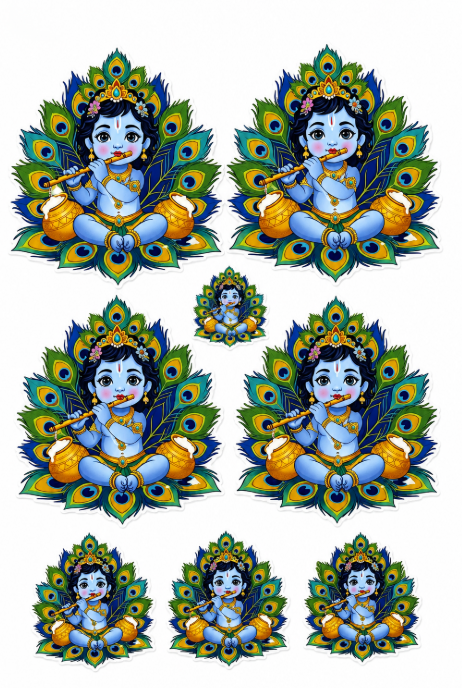 Shree Krishna JI UV DTF Sticker