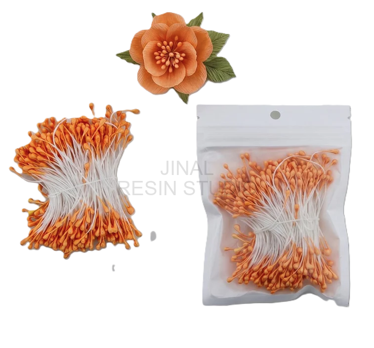 Orange Polons approx 270 pcs 3 mm