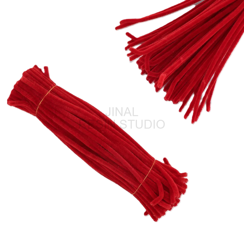 Red Pipe Cleaners 8MM