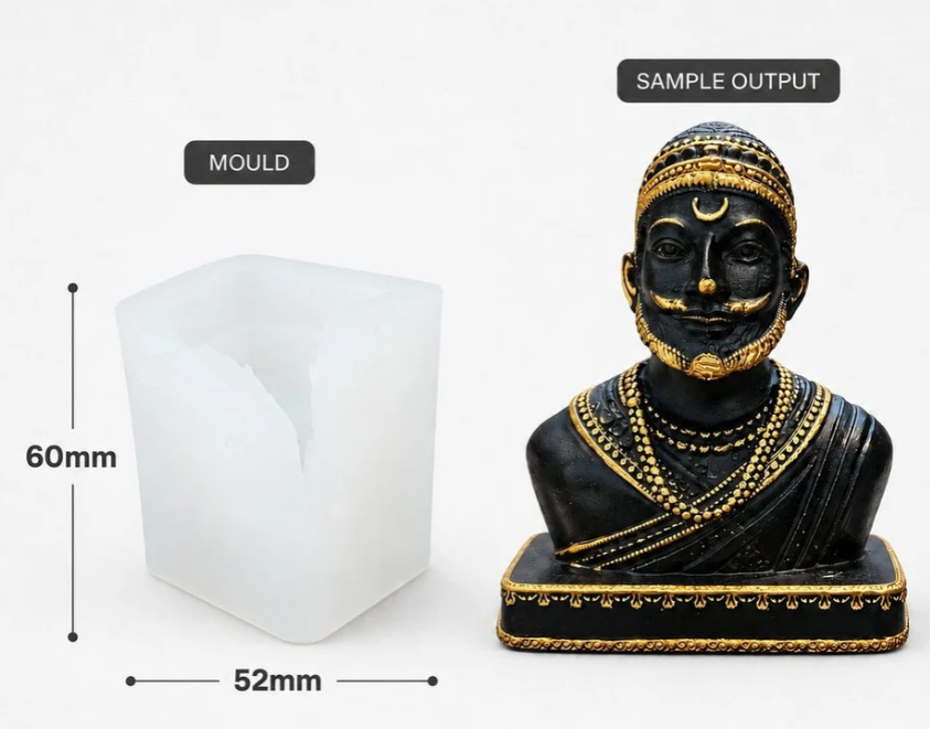 Chhatrapati Shivaji Maharaj Silicone Mould | Resin & DIY Art Mould
