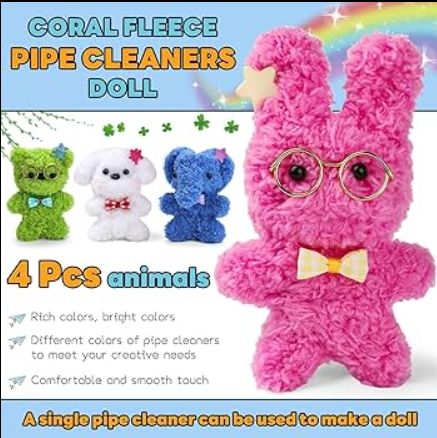 Coral Fleece Pipe Cleaner (Approx. 1 Meter)