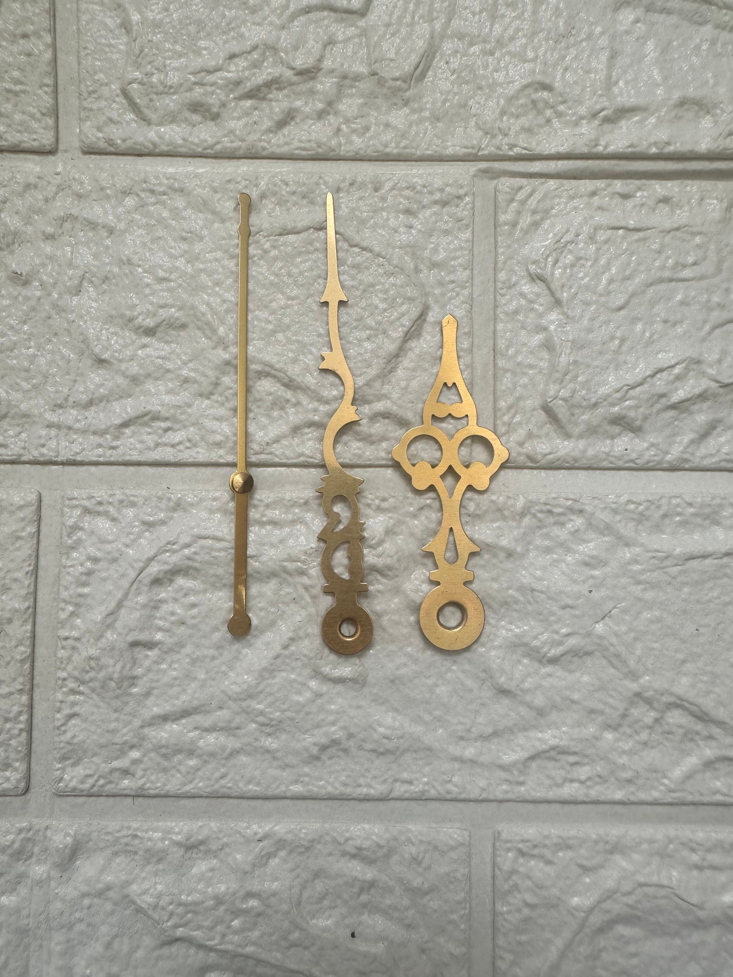 Golden clock hands