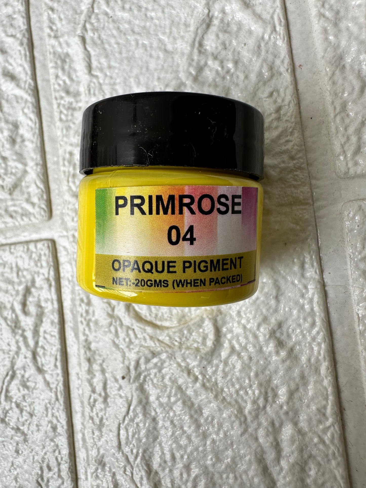 Primerose yellow opaque pigment