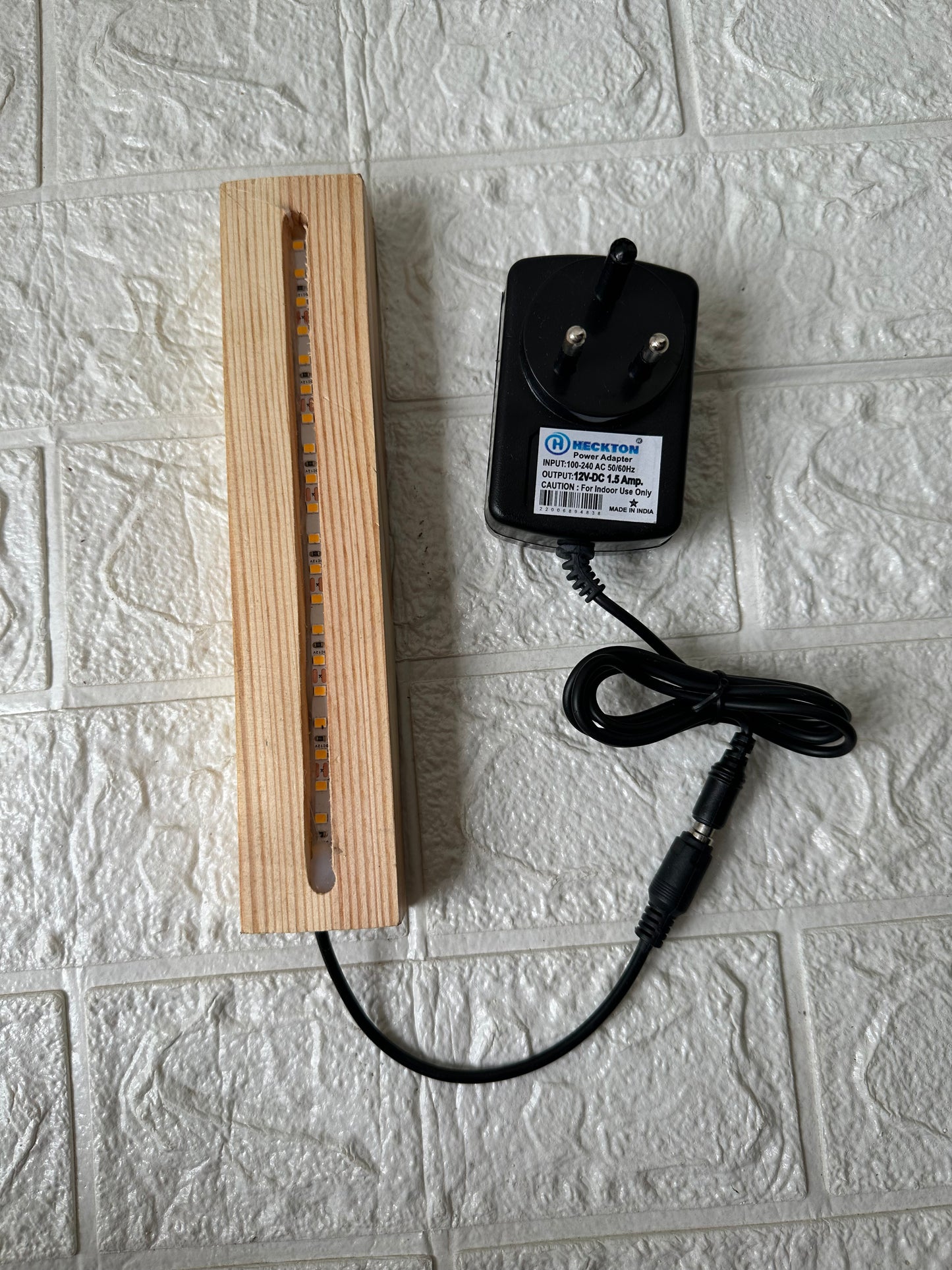 Wooden led stand