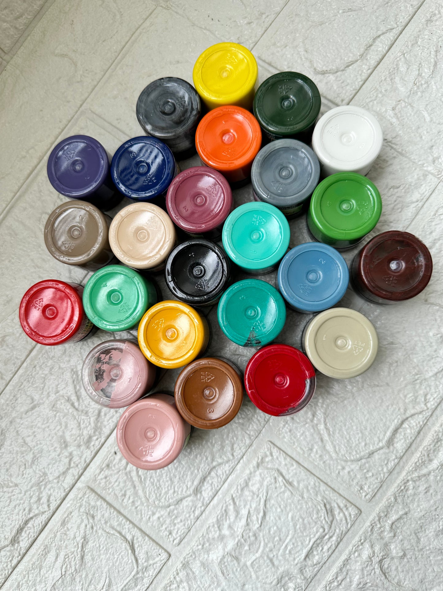 Set of 25 opaque pigment