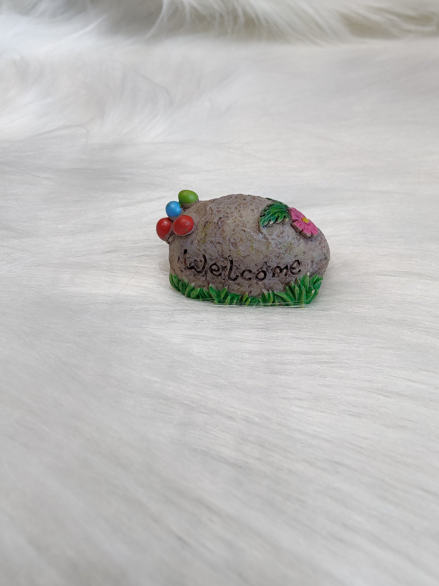 Stone with Welcome text miniature