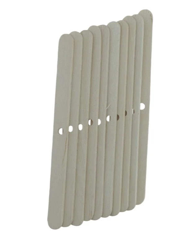 Small Wooden 1 Hole Wick Holder