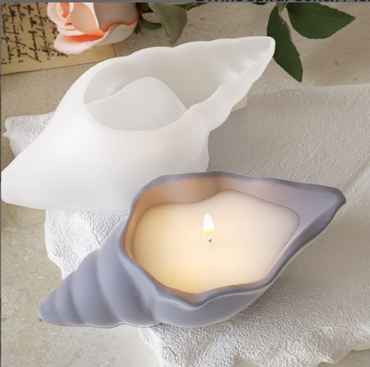 Divine Spiral Conch Candle Mould