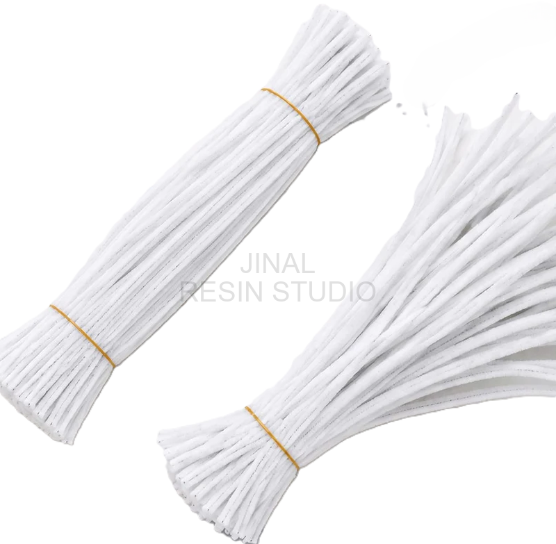 White Pipe Cleaners 8MM