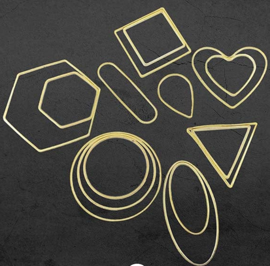 Gold Mix Designs Frame (15Pcs/Pkt)